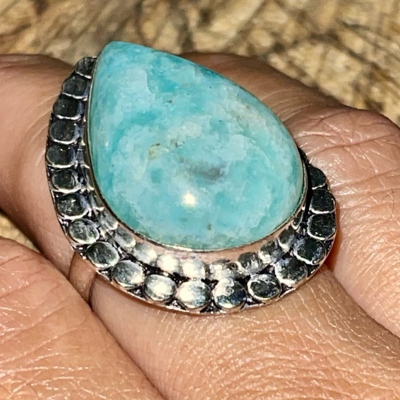 Amazonite Ring Size 8 1/4 - Picture 2 of 10